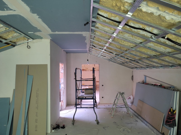 Suspended Plasterboard Ceiling – 40 m²